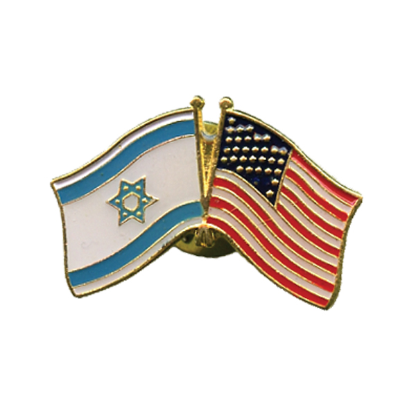 Israel and USA Flag Lapel Pin